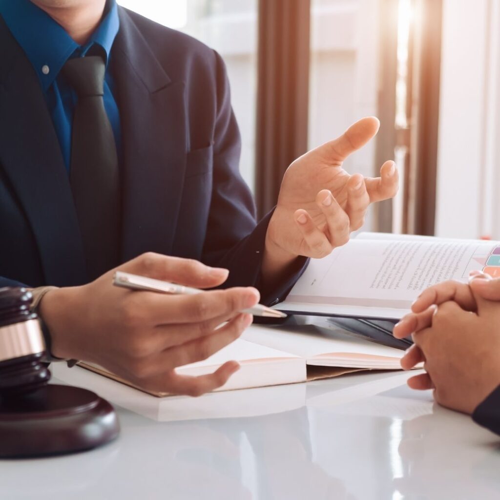 attorney talking with his hands