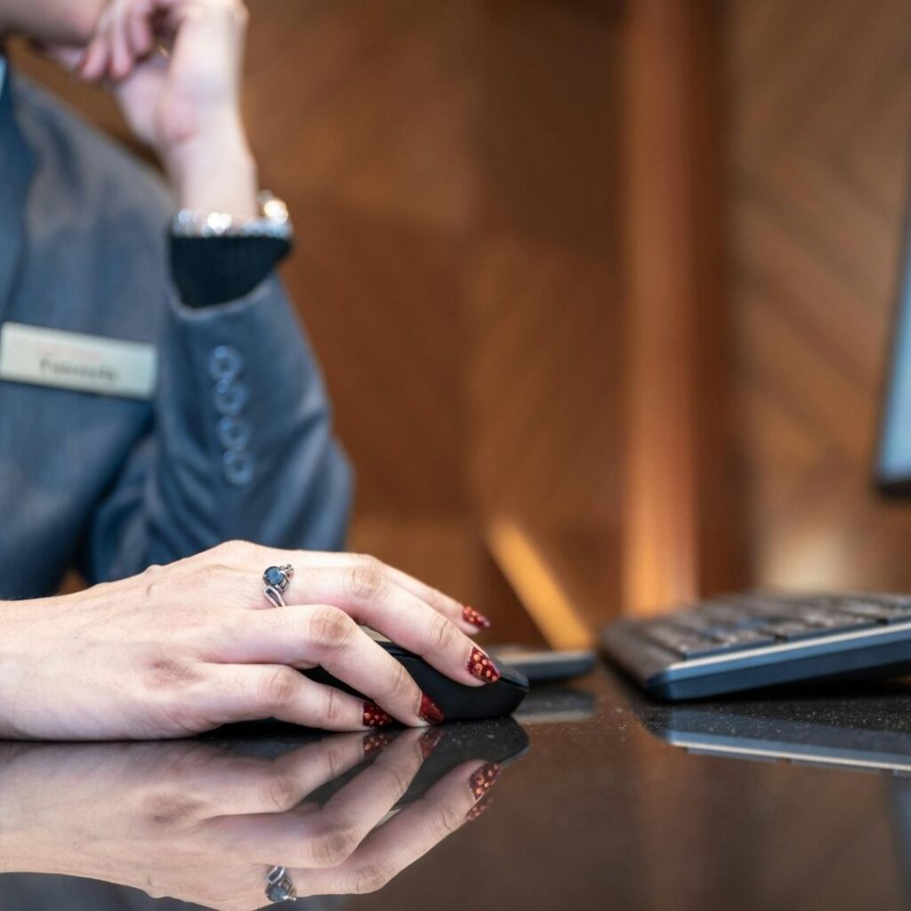 worker working on a computer