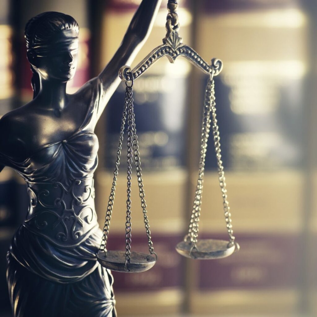 Lady justice holding scales